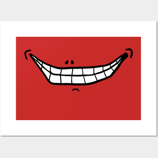 Sheepish Grin (black on white) Posters and Art